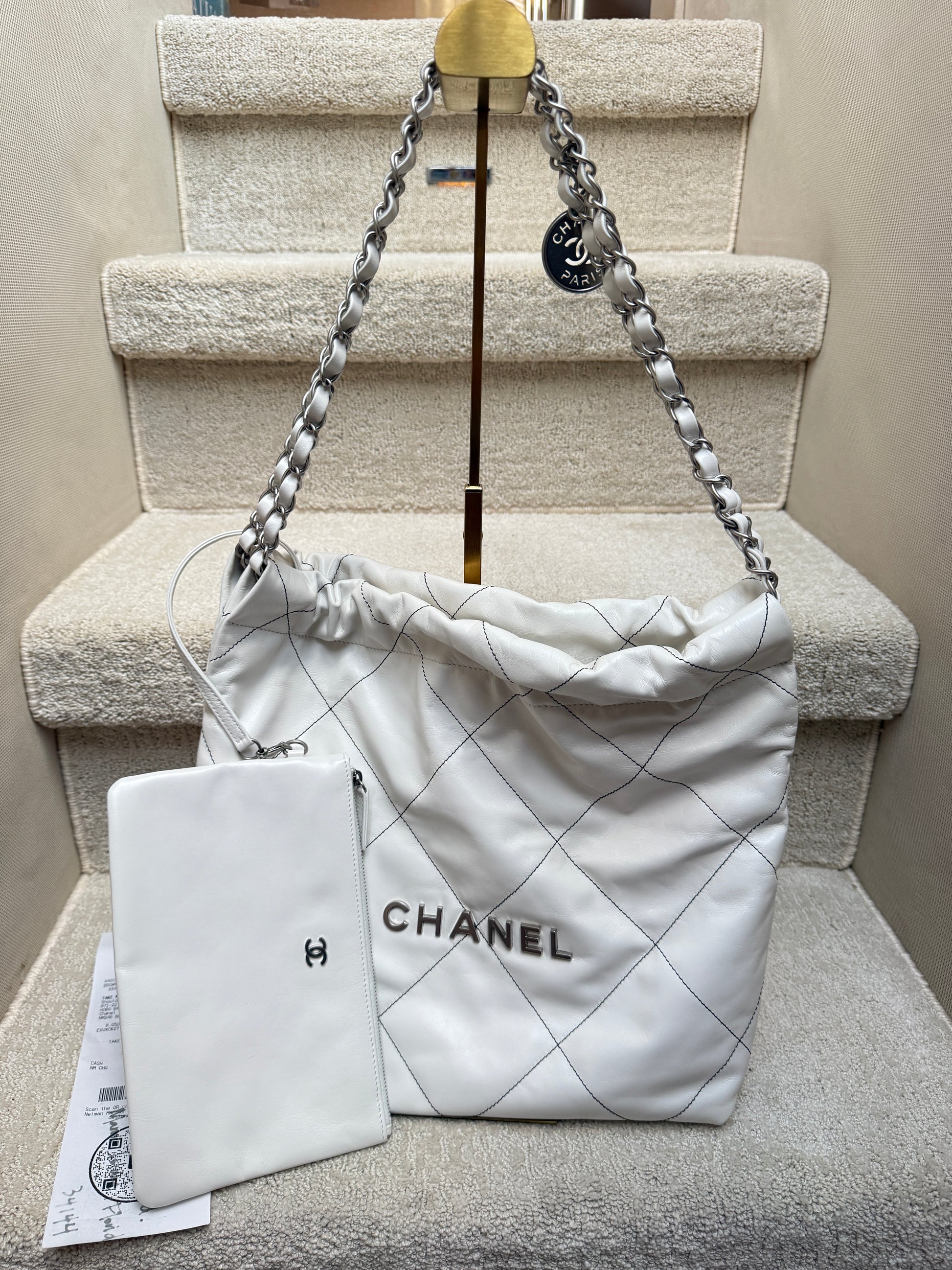 Chanel-22-hobo-bag-with-pouch-insert-white-leather-with-pouch-full-view