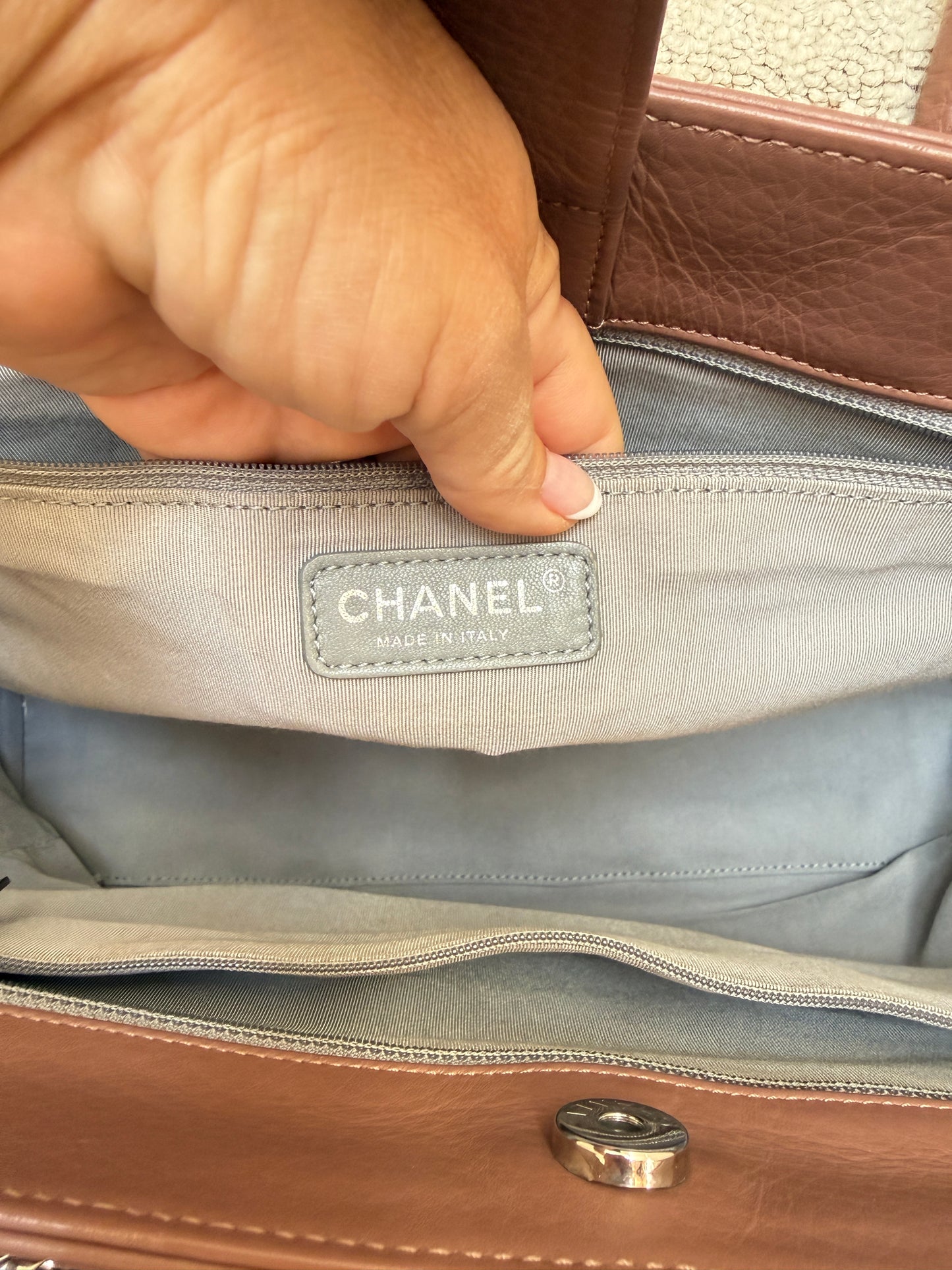 Chanel Cerf Executive Shopper Tote in Plum