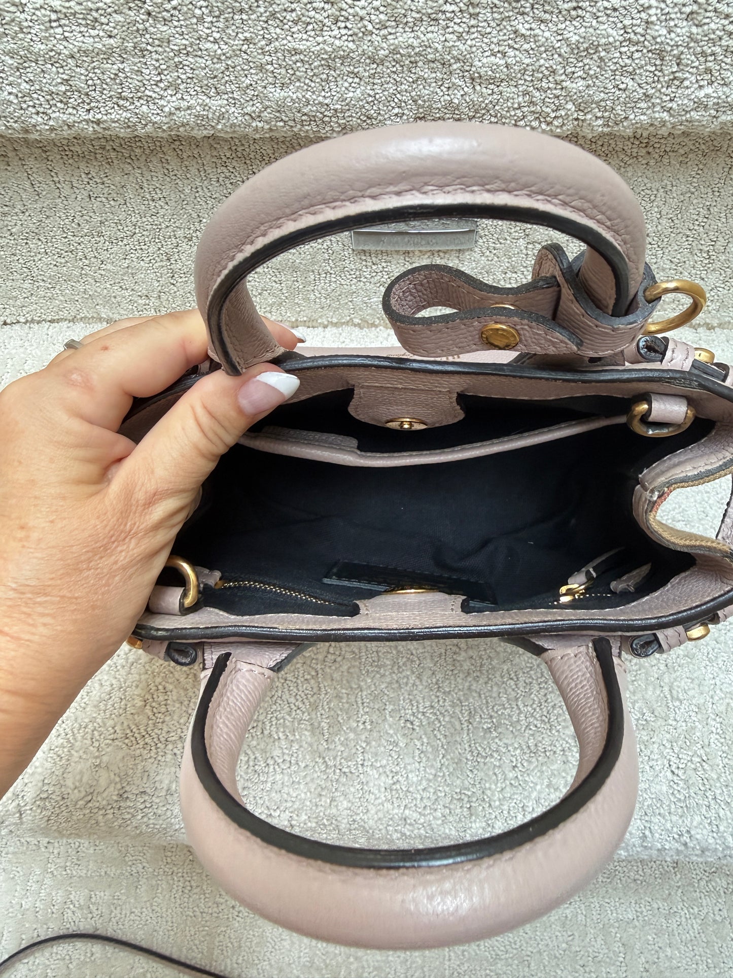 Burberry Banner Tote Mini in Blush