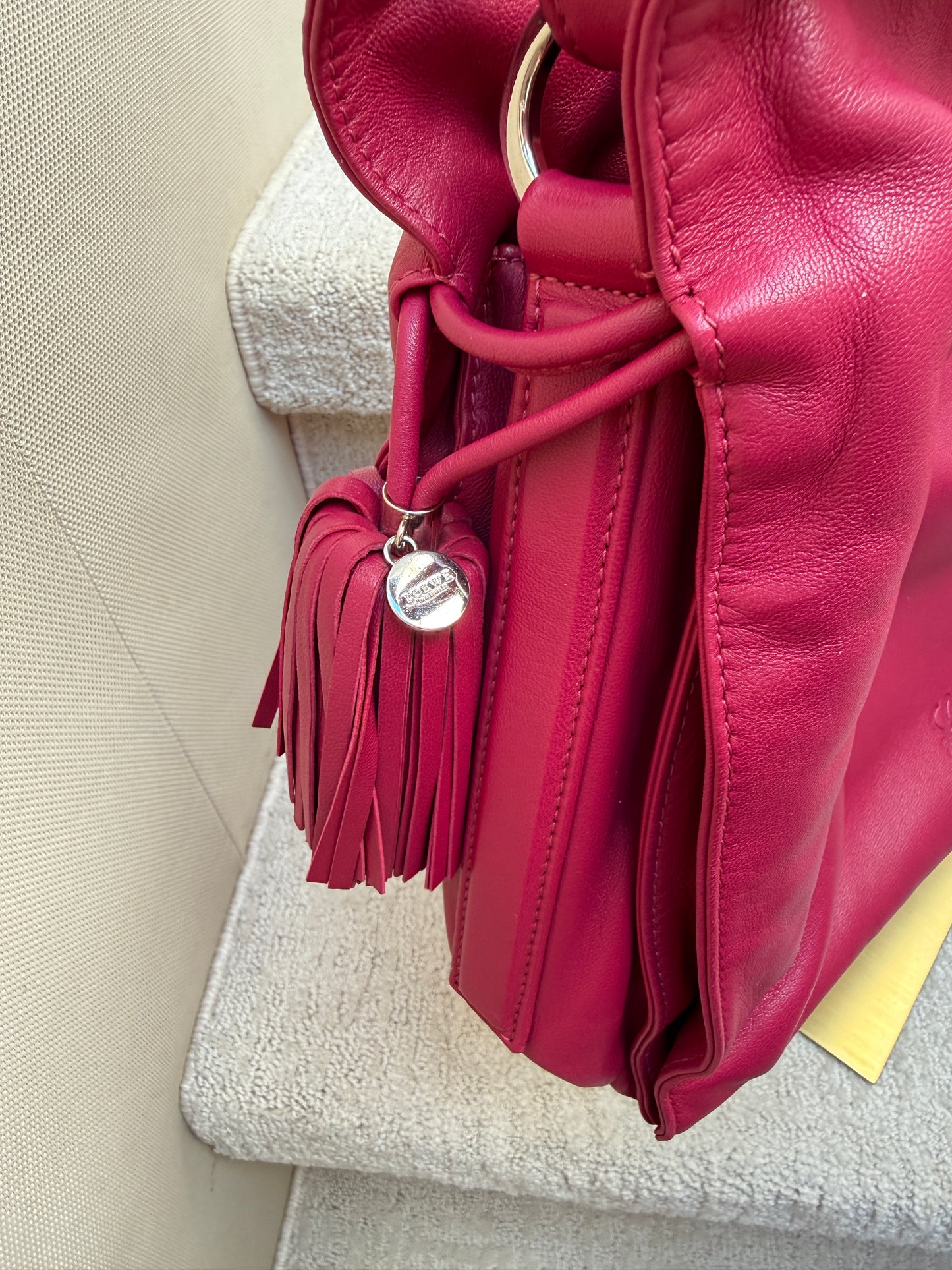 Loewe Flamenco Tassel Handbag in Fuschia