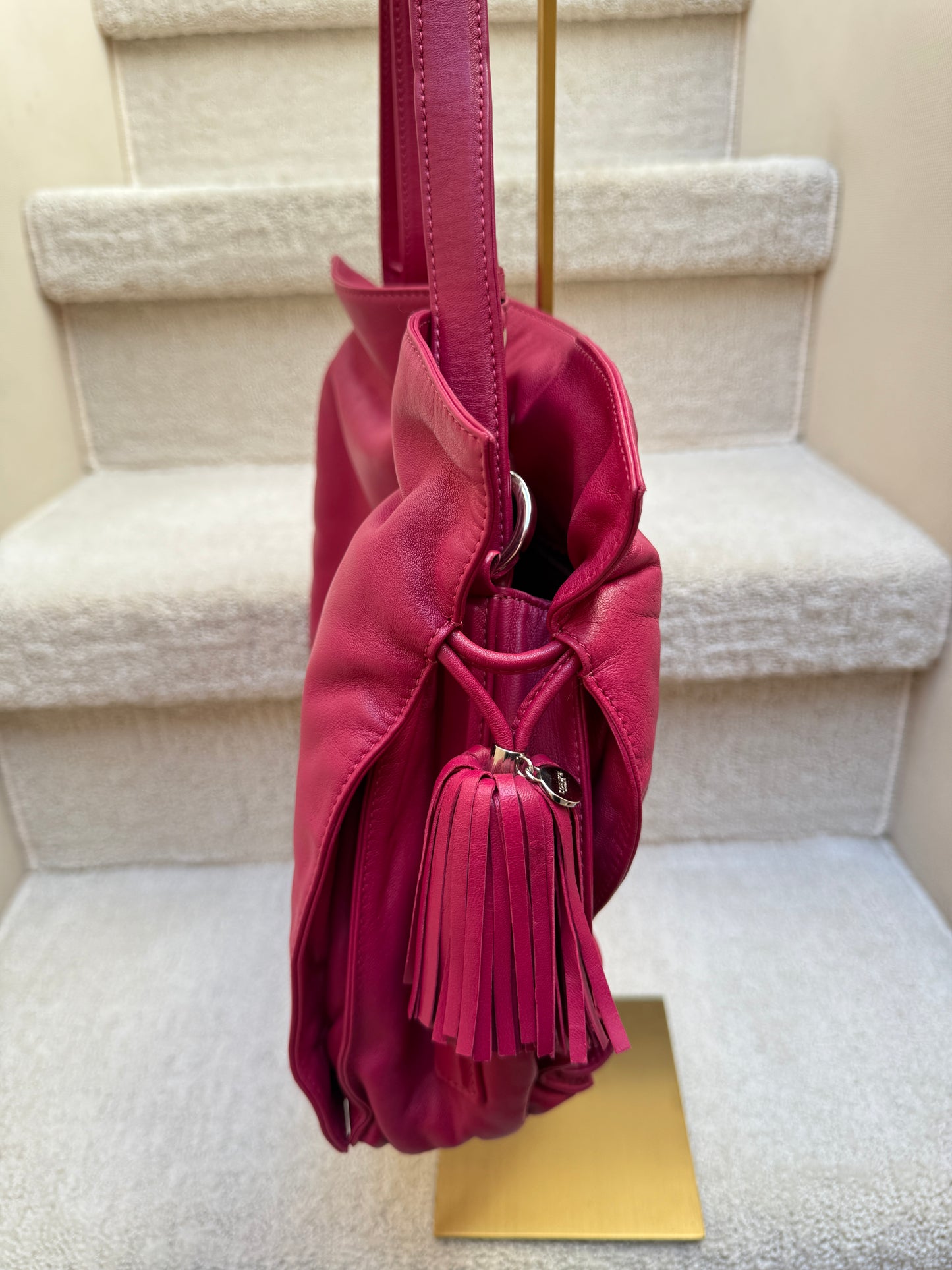 Loewe Flamenco Tassel Handbag in Fuschia