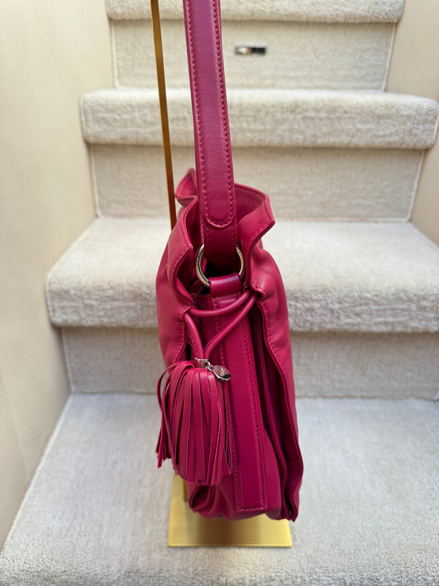 Loewe Flamenco Tassel Handbag in Fuschia