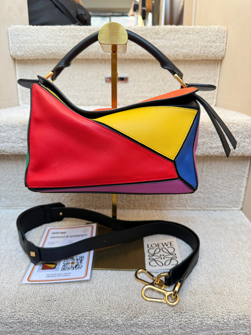 Loewe puzzle bag small multicolor authentic preowned from purseonalshopper