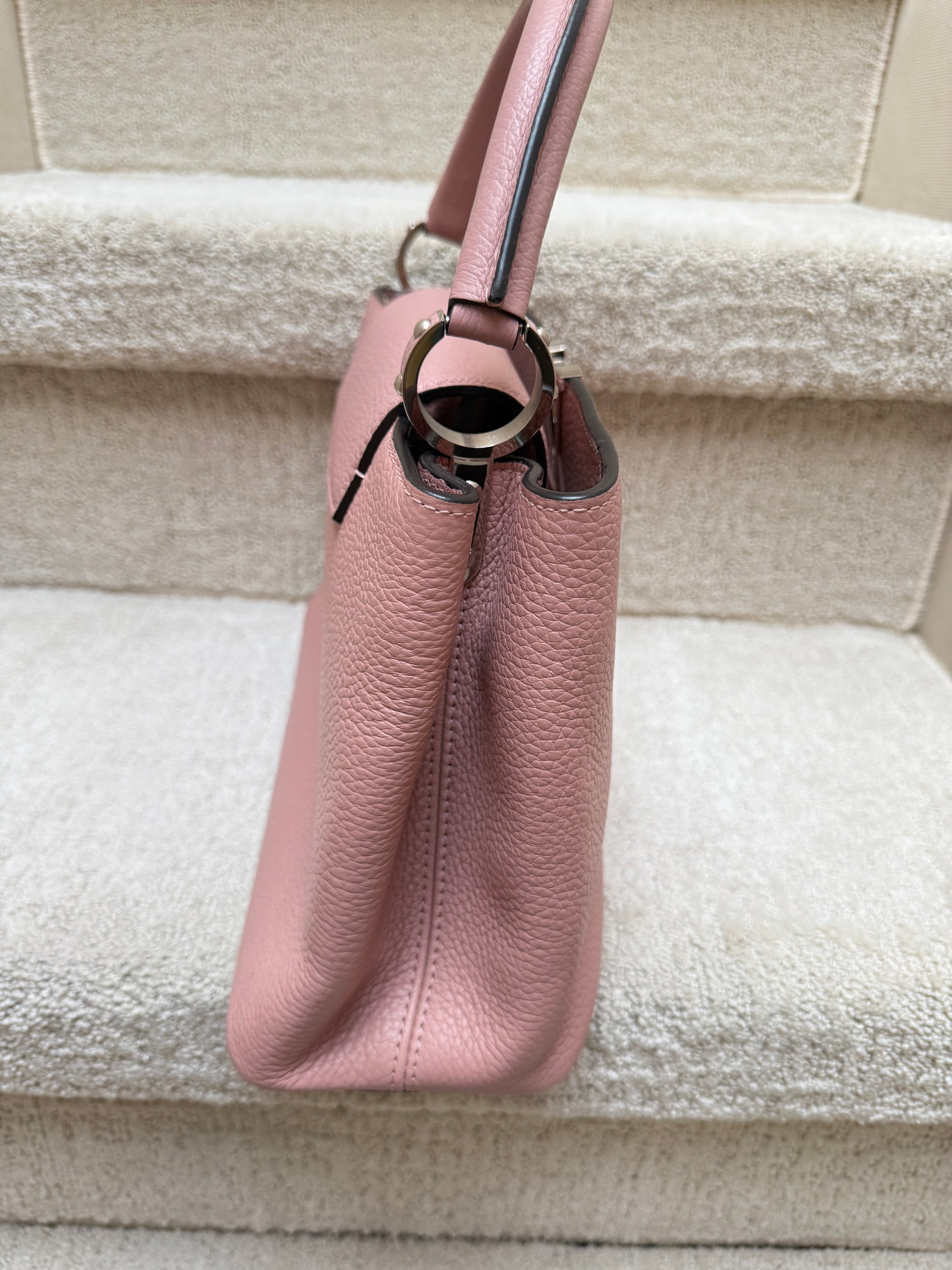 Louis vuitton capucines pink other side view
