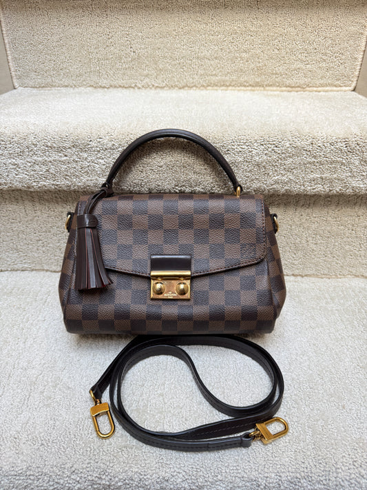 Louis Vuitton Damier Ebene Croisette Handbag
