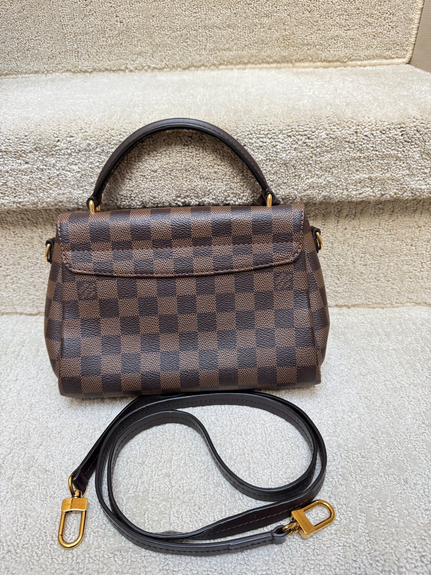 Louis Vuitton Damier Ebene Croisette Handbag