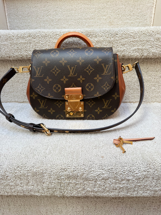 Louis Vuitton Eden Handbag PM in Monogram and Brown Leather