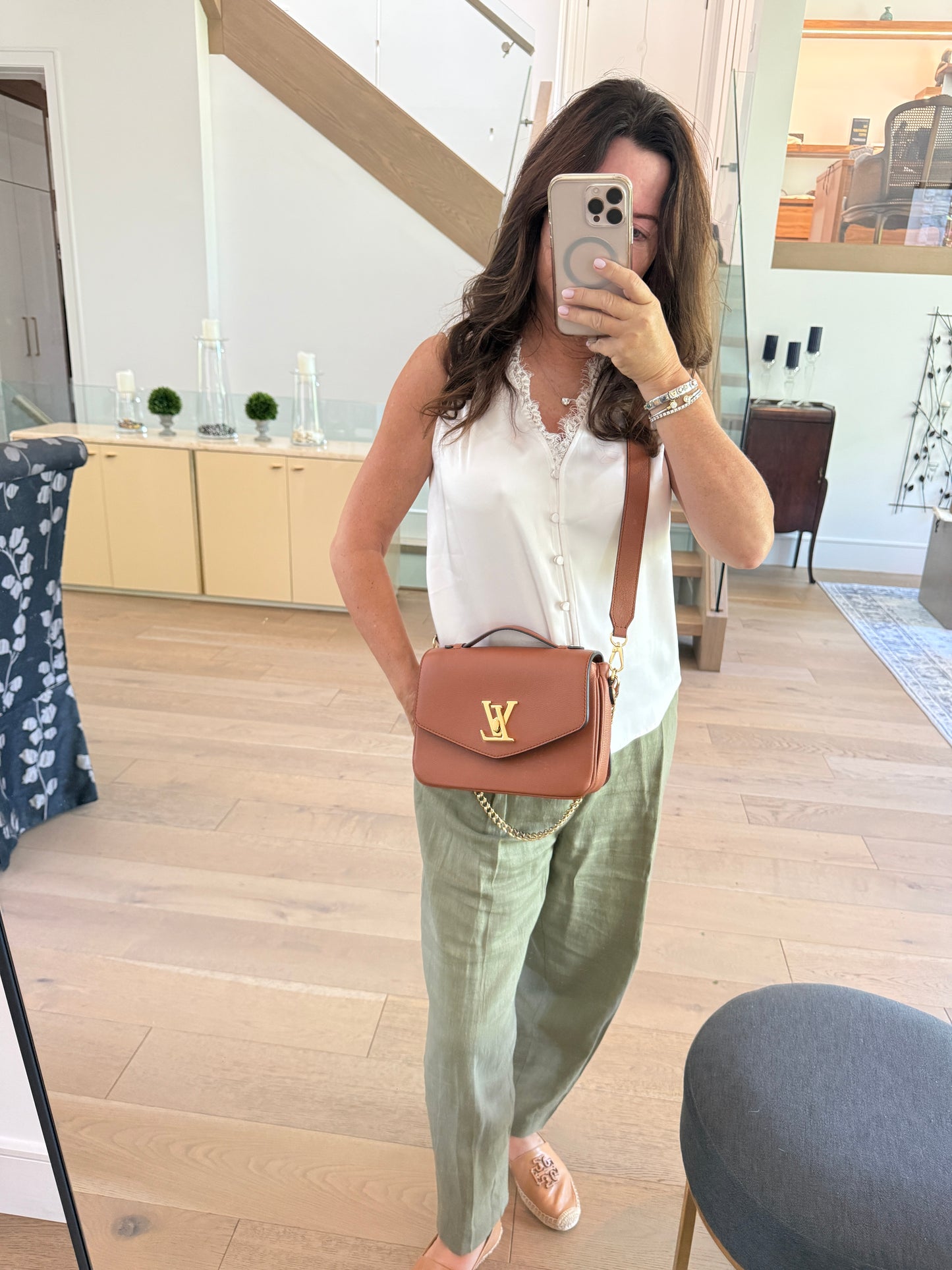 Louis Vuitton Lockme Oxford Cognac Pre-Owned