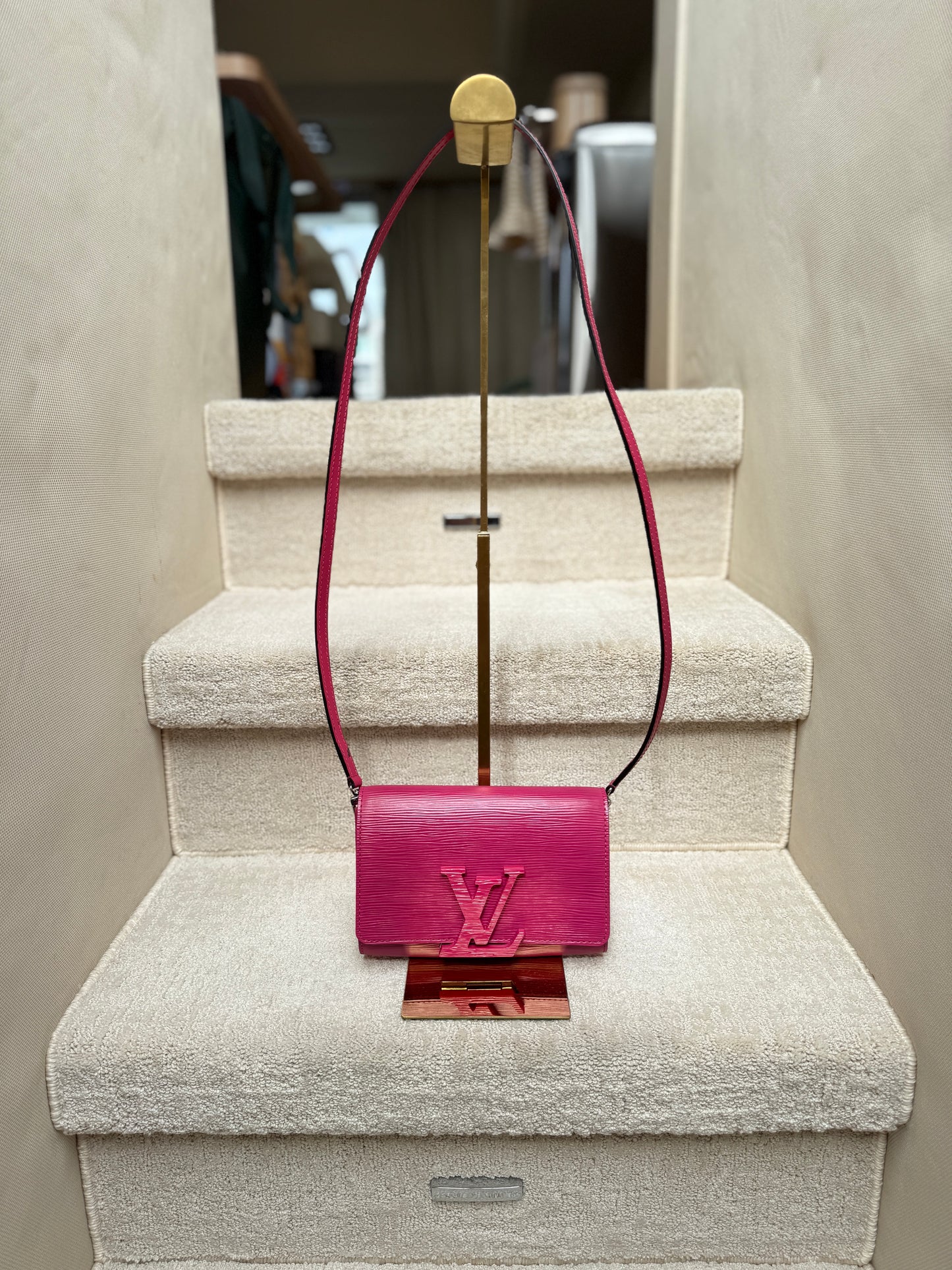 Louis Vuitton Louise Handbag in Hot Pink Epi Leather