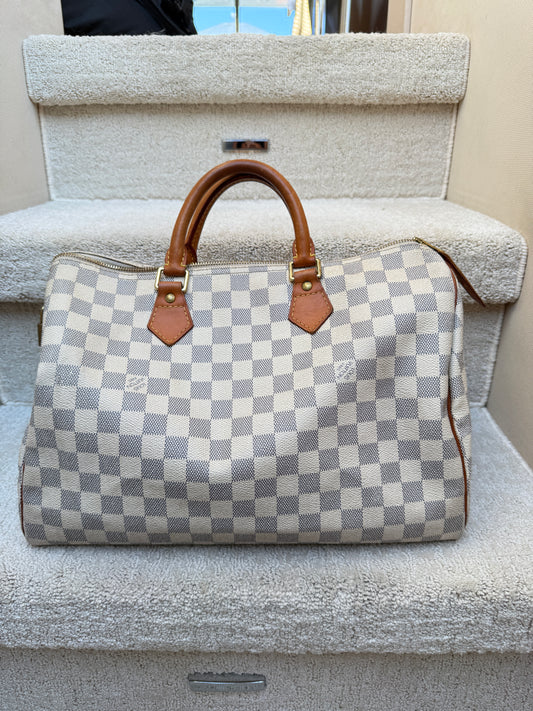 Louis Vuitton Speedy 35 in Damier Azur