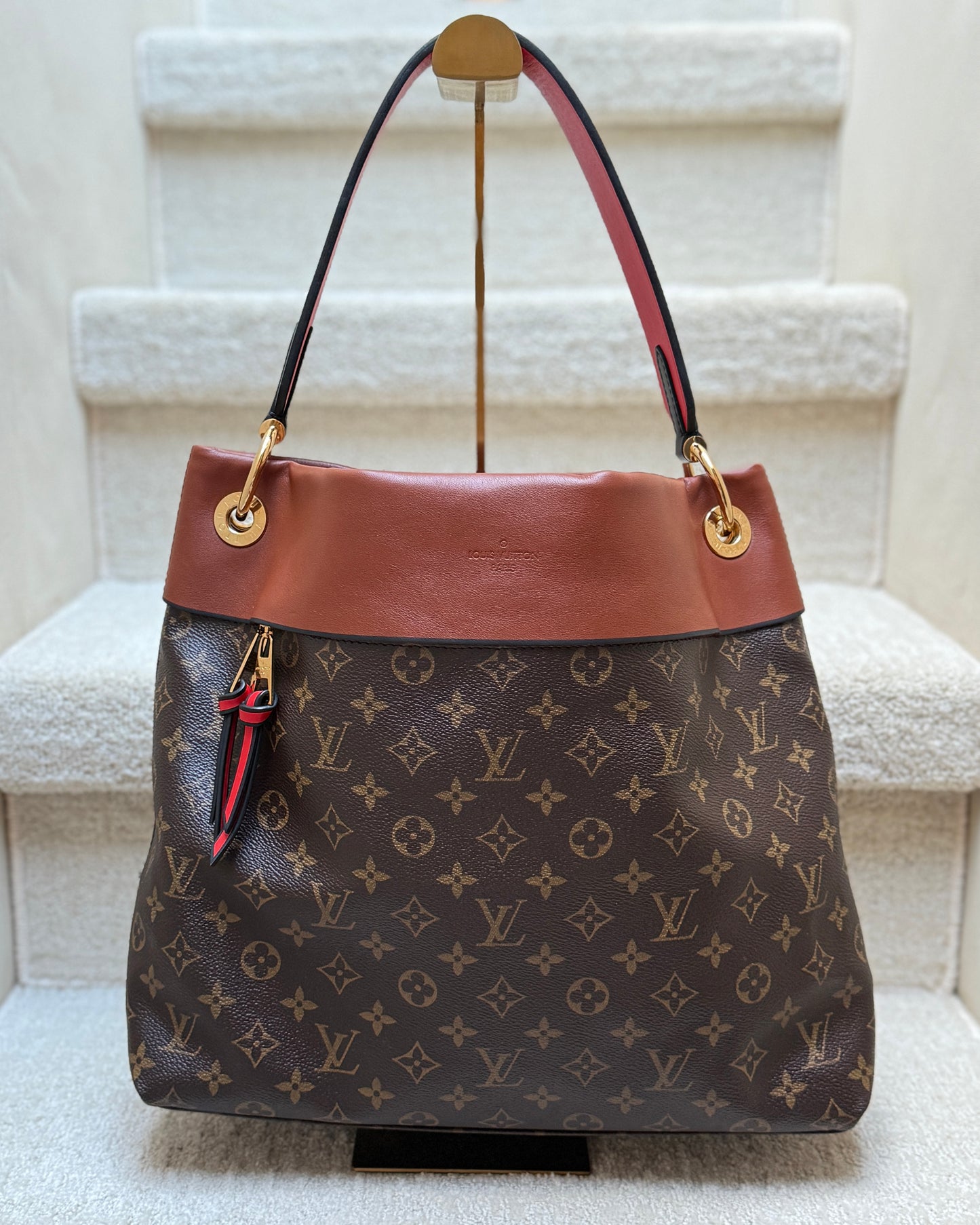Louis Vuitton Tuileries Hobo Bag in Caramel Brown