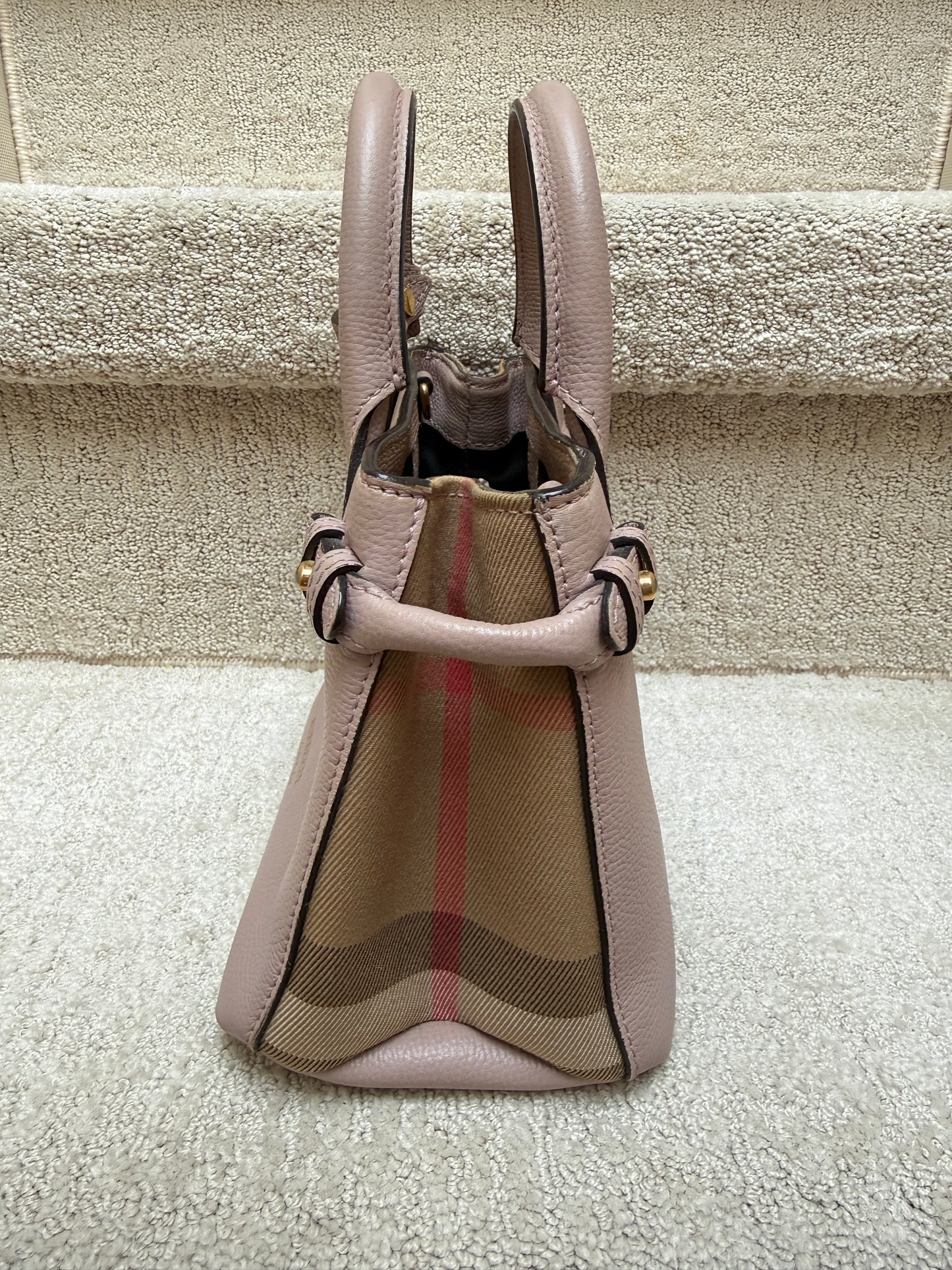 Burberry Banner Tote Mini in Blush