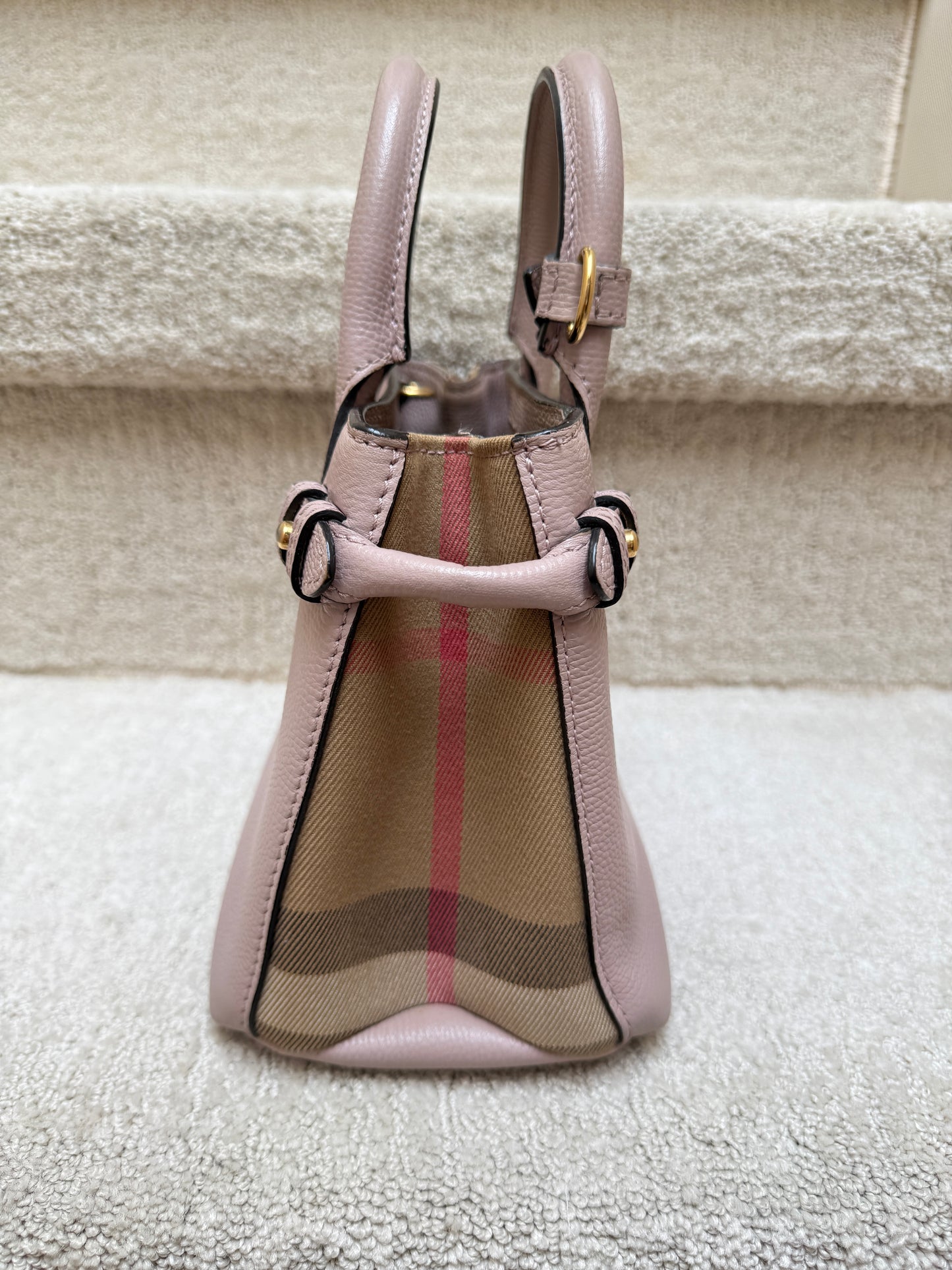 Burberry Banner Tote Mini in Blush